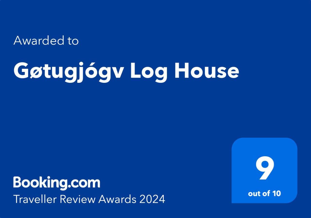 Gøtugjógv Log House Apartamento Exterior foto
