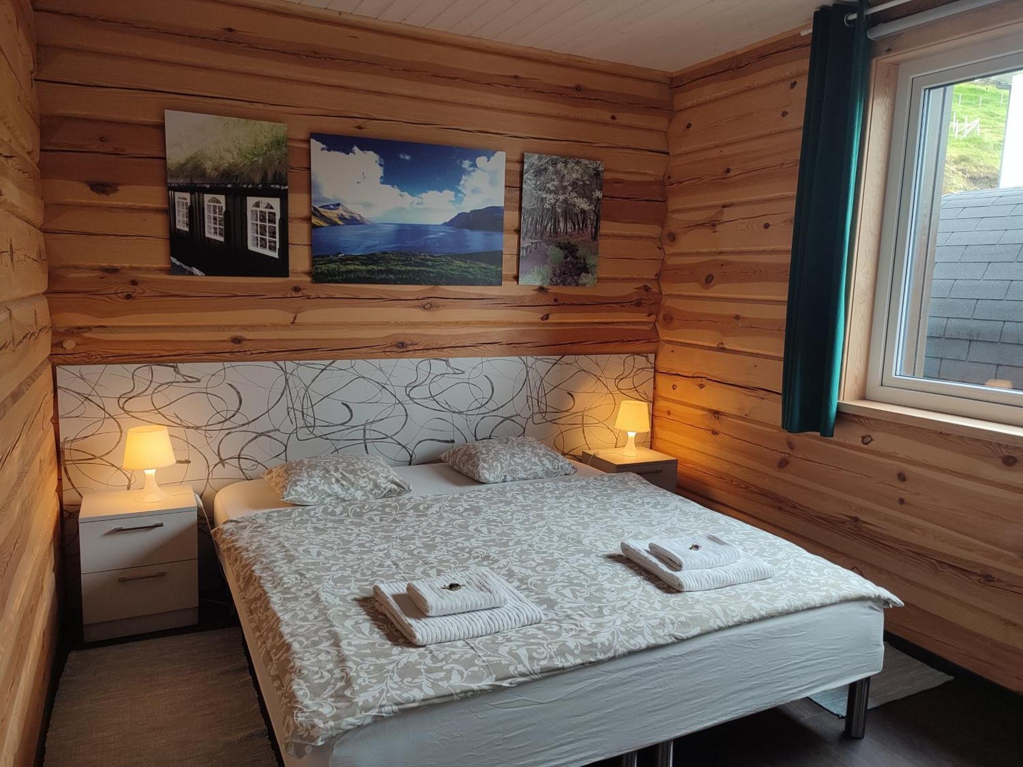 Gøtugjógv Log House Apartamento Exterior foto